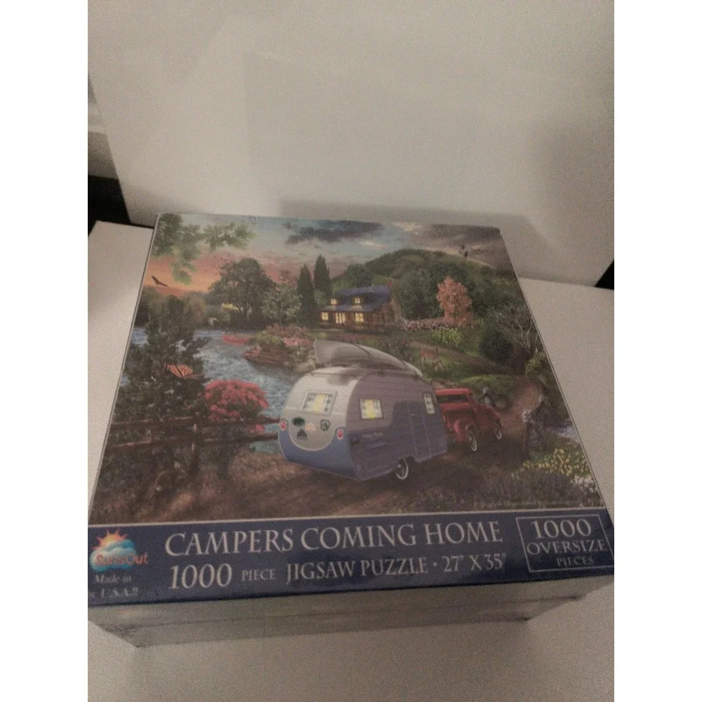 SunsOut Campers Coming Home 1000 Oversized Piece Jigsaw Puzzle Factory Sealed